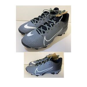 Nike Hyperdiamond 4 Keystone Gray softball/baseball cleats men’s sz10 NEW NO BOX